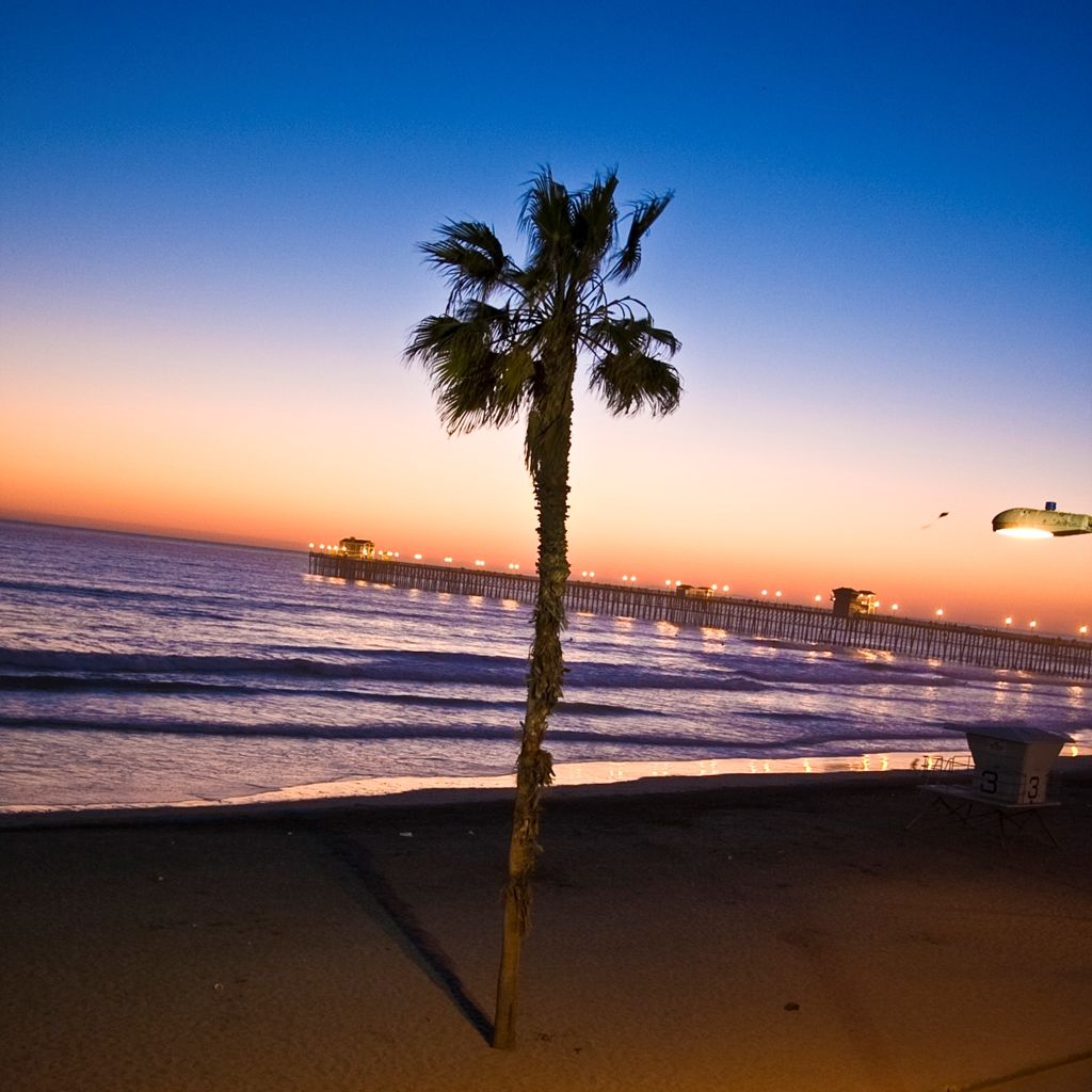 Southern California Beach Club Oceanside Natuur foto
